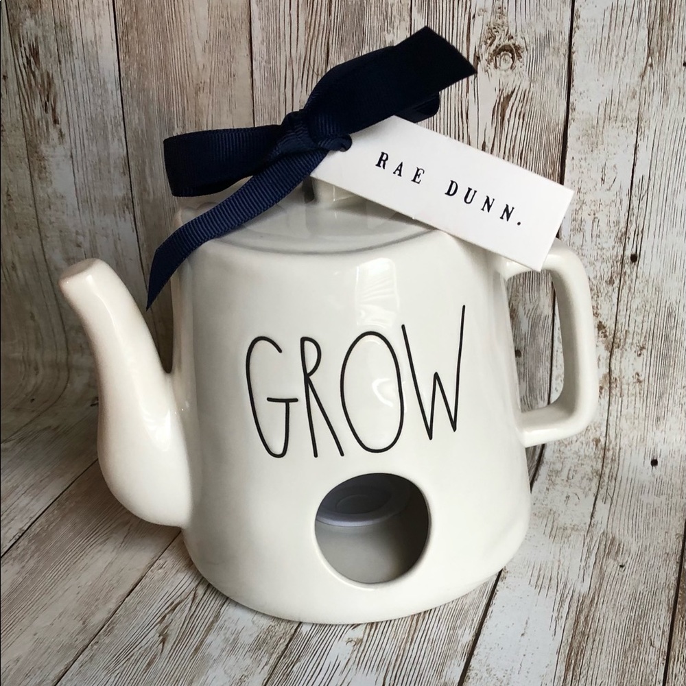 Rae Dunn Grow Teapot Birdhouse